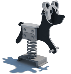 Качалка на пружине КНП-050 для детской площадки, фото 1 Качалка на пружине КНП-050 для детской площадки, фото 1