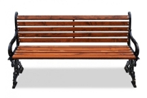 Скамейка чугунная Барокко 3,0 м (3 опоры)