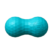 Набор из двух массажных мячей с кистевым эспандером бирюзовый