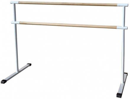 Станок  хореографический  ZSO напольный, двухрядный 2 м, перекладина D-40 мм Береза мобильный, фото 1