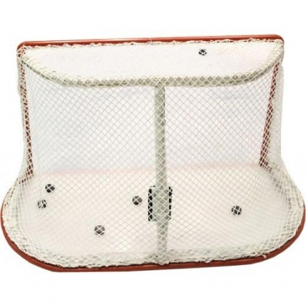 Сетка хоккей Д-2,8мм, яч. 40*40, цвет белый/зеленый. Для ворот 1.25*1.85*1.30м. ПП, фото 1