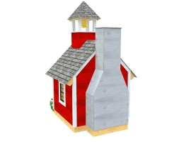 Игровой домик TORUDA WOOD Школа, фото 3 Игровой домик TORUDA WOOD Школа, фото 3