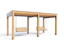 Навес Пергола с качелями Орион Навес Пергола с качелями Орион