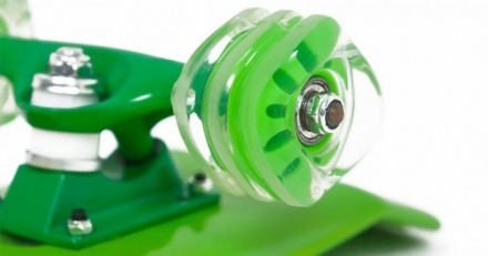 Скейт пластиковый трехцветный 27X8&quot; с колесами Monster, фото 4