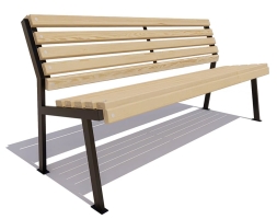 Скамейка парковая Ретро без подлокотников, сосна 0,6 м, фото 1
