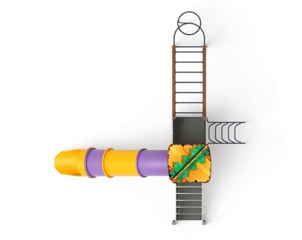 Детская игровая площадка Волшебный город Майя ДИК 2.19.04-01 Н=1500 горка труба, фото 5