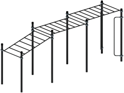 Воркаут ЛОВ 108 серый ВТ 102.11-03, фото 4