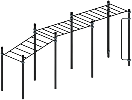 Воркаут ЛОВ 108 серый ВТ 102.11-03, фото 4