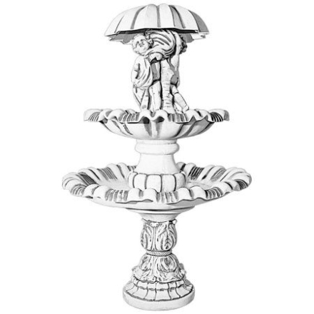 Фонтан классический &quot;Дети под зонтом&quot; 2 чаши артикул 981, фото 1