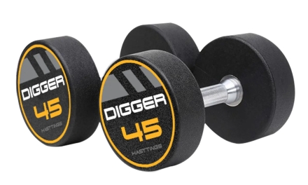 Комплект полиуретановых гантелей 5 пар от 40 до 50кг Hasttings Digger HD51D4C-40-50, фото 2