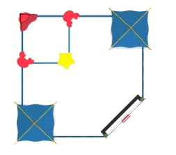 Песочный дворик Коралл ПС-16 без горки для детской площадки, фото 3 Песочный дворик Коралл ПС-16 без горки для детской площадки, фото 3