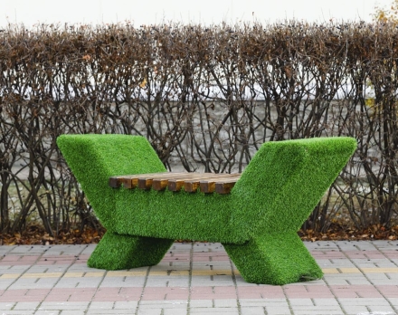 Топиари лавочка, темная - газон Eco, фото 1