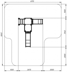 Детская игровая площадка Карапуз Граффити ДИК 1.001.07-03 Н=750 Н=900, фото 6
