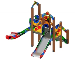 Детская игровая площадка Карапуз Граффити ДИК 1.001.07-03 Н=750 Н=900, фото 2