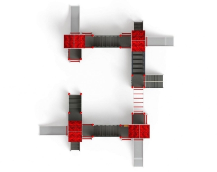Детская игровая площадка В гостях у сказки ДИК 1.05.01-10.С H=900, фото 5