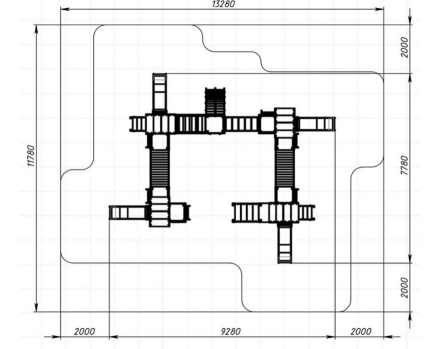 Детская игровая площадка В гостях у сказки ДИК 1.05.01-10.С H=900, фото 6