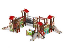 Детская игровая площадка В гостях у сказки ДИК 1.05.01-10.С H=900, фото 4