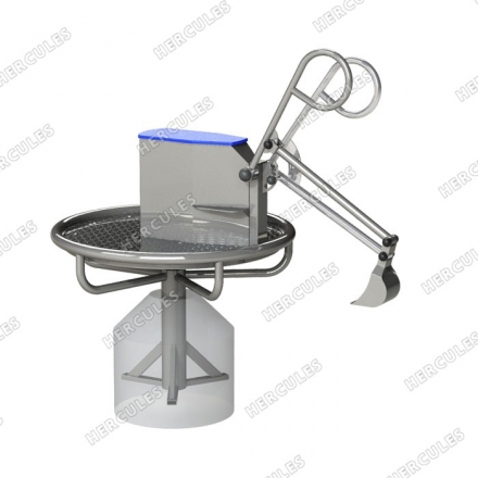 Песочный экскаватор двухместный (нержавеющая сталь), фото 9