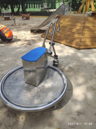 Песочный экскаватор двухместный (нержавеющая сталь), фото 4