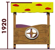 Домик 0106001 для детей с ограниченными возможностями для уличной площадки