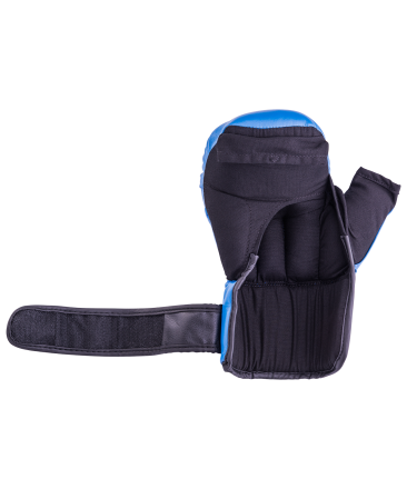 Перчатки для рукопашного боя HSIF RF3210, 10oz, к/з, синий, фото 4