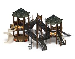 Детская игровая площадка Карнавал Шанхай ДИК 2.22.04-02 H=1200 H=2000, винтовой скат, фото 2