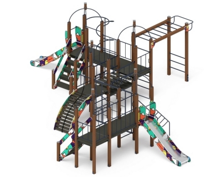 Детская игровая площадка Навина Н 1200 ДИК 2.09.08-02, фото 3