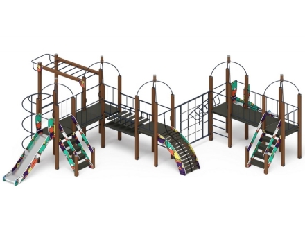 Детская игровая площадка Навина Н 1200 ДИК 2.09.08-02, фото 2
