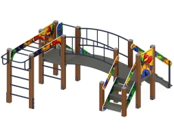 Детская игровая площадка Карапуз Граффити ДИК 1.001.05-03 Н=750, фото 3
