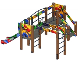 Детская игровая площадка Карапуз Граффити ДИК 1.001.05-03 Н=750, фото 4