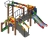 Детская игровая площадка Карапуз Граффити ДИК 1.001.05-03 Н=750