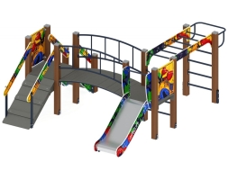 Детская игровая площадка Карапуз Граффити ДИК 1.001.05-03 Н=750, фото 1