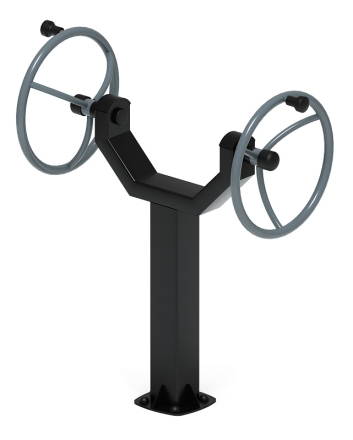 Рули (положение сидя) серый - Уличный тренажер - СТ 106-13, фото 1