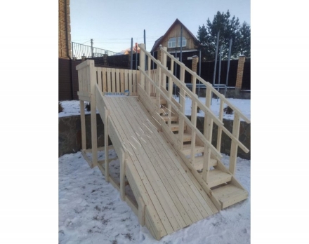 Зимняя горка TORUDA Север wood-3 (скат 3 м), фото 1