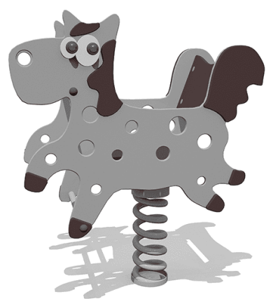 Качалка Лошадка ВСТ 5255 на 1 пружине для детской площадки, фото 1