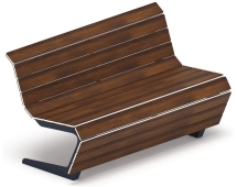 Скамья Волна спокойствия-1 (темный дуб) Скамья Волна спокойствия-1 (темный дуб)