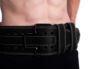 Пояс для пауэрлифтинга 100 мм, со скобой, двухслойный Пояс для пауэрлифтинга 100 мм, со скобой, двухслойный