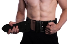 Пояс для пауэрлифтинга 100 мм, со скобой, двухслойный Пояс для пауэрлифтинга 100 мм, со скобой, двухслойный