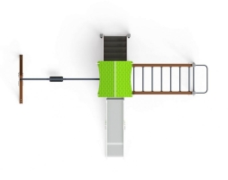 Детская игровая площадка Лукоморье ДИК 2.25.03-01.С H=1200, металлический скат, фото 5