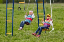 Детский спортивный комплекс для дачи ROMANA Акробат (качели гнездо) Детский спортивный комплекс для дачи ROMANA Акробат (качели гнездо)