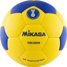 Мяч гандбольный "MIKASA", синт.кожа, размер 2, одобрен IHF, желто-синий
