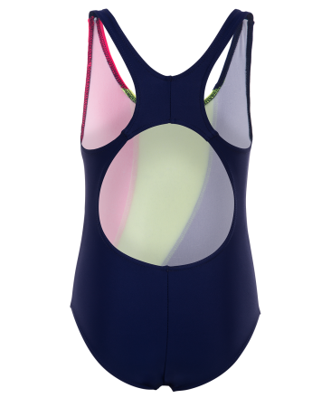 Купальник для плавания совместный 4908, темно-синий с контрастными вставками, р. 28-34, фото 2