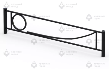 Ограждение металлическое тип-4, фото 1