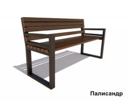 Скамейка садовая Модерн, Лиственница 1,5 м, фото 5