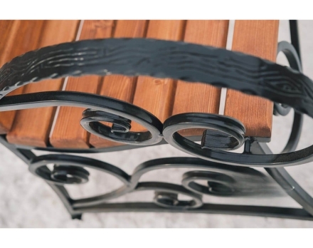 Скамейка TORUDA кованая «Франция» 2 м, фото 4