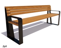 Скамейка уличная Отдых, Сосна 1,5 м Скамейка уличная Отдых, Сосна 1,5 м