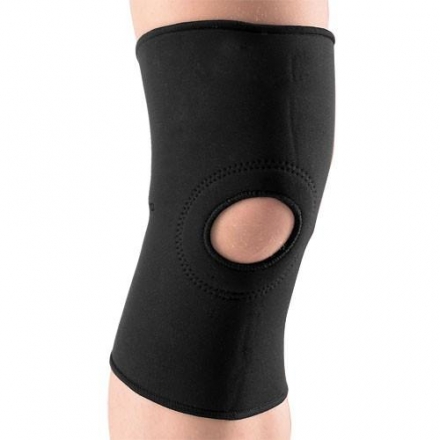 Суппорт колена открытый "TORRES", неопрен 3 мм, размер XL, черный, фото 1