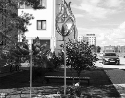 Скульптура из нержавеющей стали Бутон Стандартный размер, фото 1