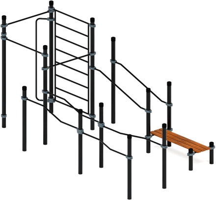 Воркаут ЛОВ 89 серый ВТ 101.13-03, фото 2