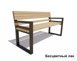 Скамейка садовая Модерн, Лиственница 0,6 м, фото 2